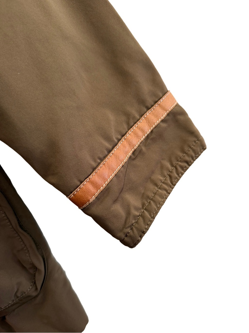 Vintage Bogner Utility Field Jacket Brown Leather Trim Safari Jacket Est Medium - Picture 9 of 14